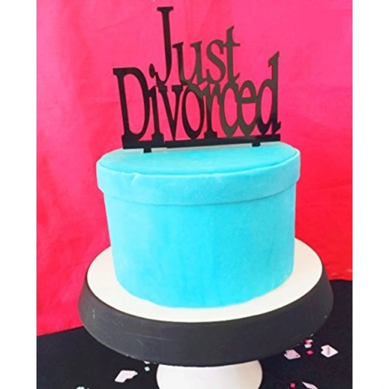 [USA-Sales] Just Divorced Cake Topper, Divorce Party Decorations, by USA-Sales Seller